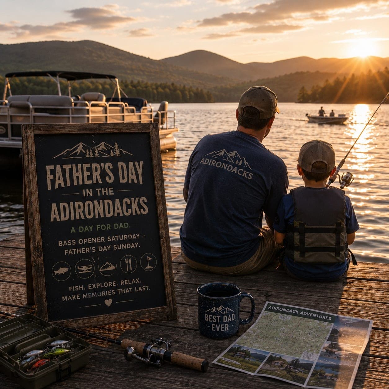 Father's Day in the Adirondacks — Adirondack guide cover