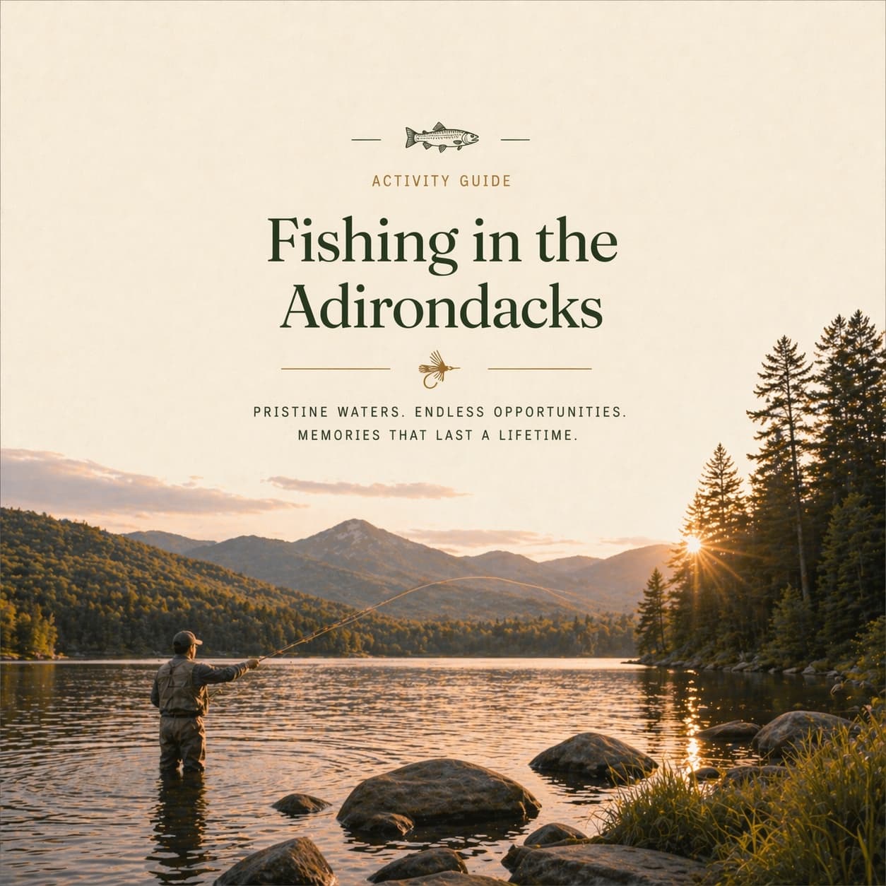Fishing in the Adirondacks — Adirondack guide cover