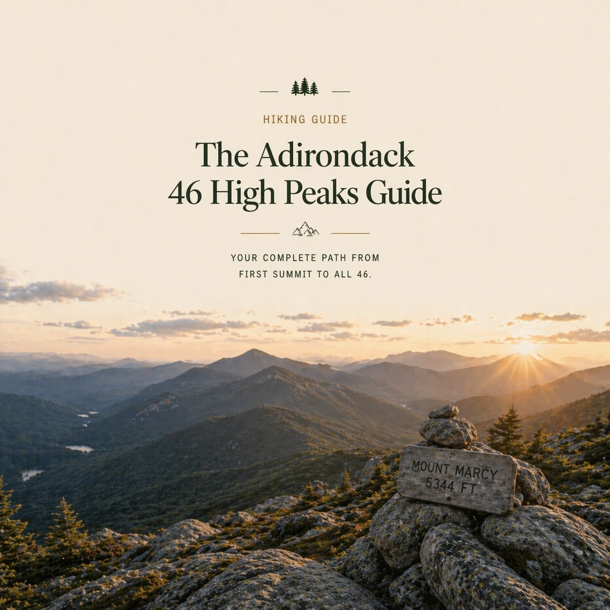 The Adirondack 46 High Peaks Guide — Adirondack guide cover