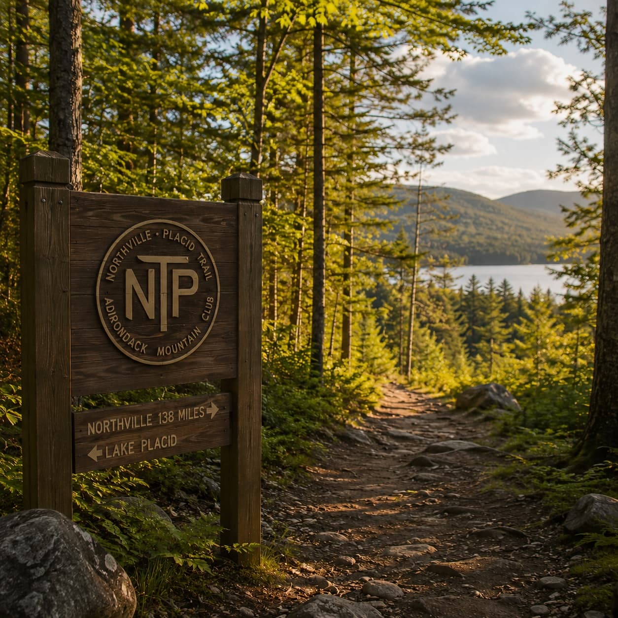 The Northville–Lake Placid Trail — Adirondack guide cover