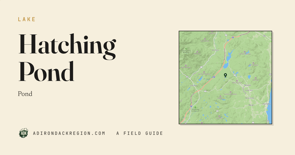 Hatching Pond — Adirondack Pond · AdirondackRegion.com