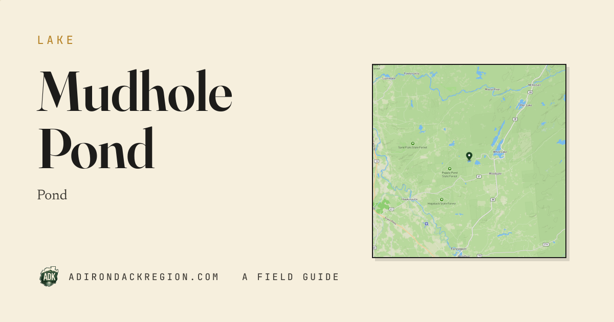 Mudhole Pond — Adirondack Pond · AdirondackRegion.com