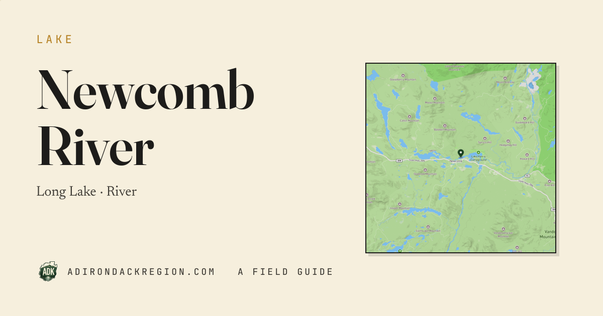 Newcomb River — Adirondack River · long lake · AdirondackRegion.com