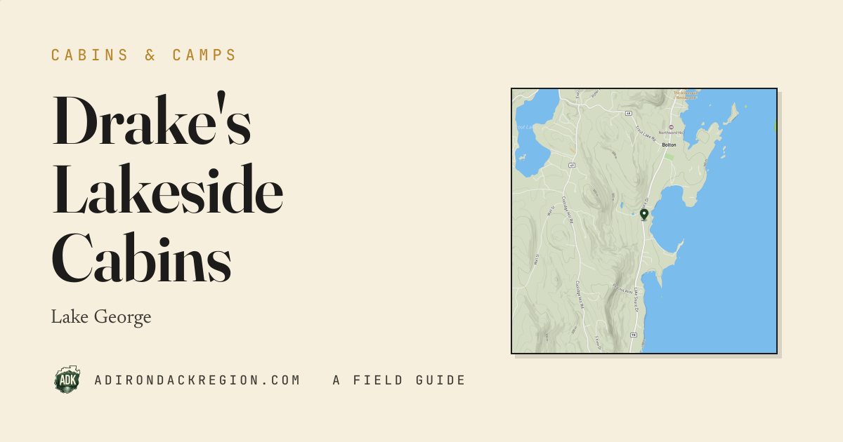Drake's Lakeside Cabins · AdirondackRegion.com