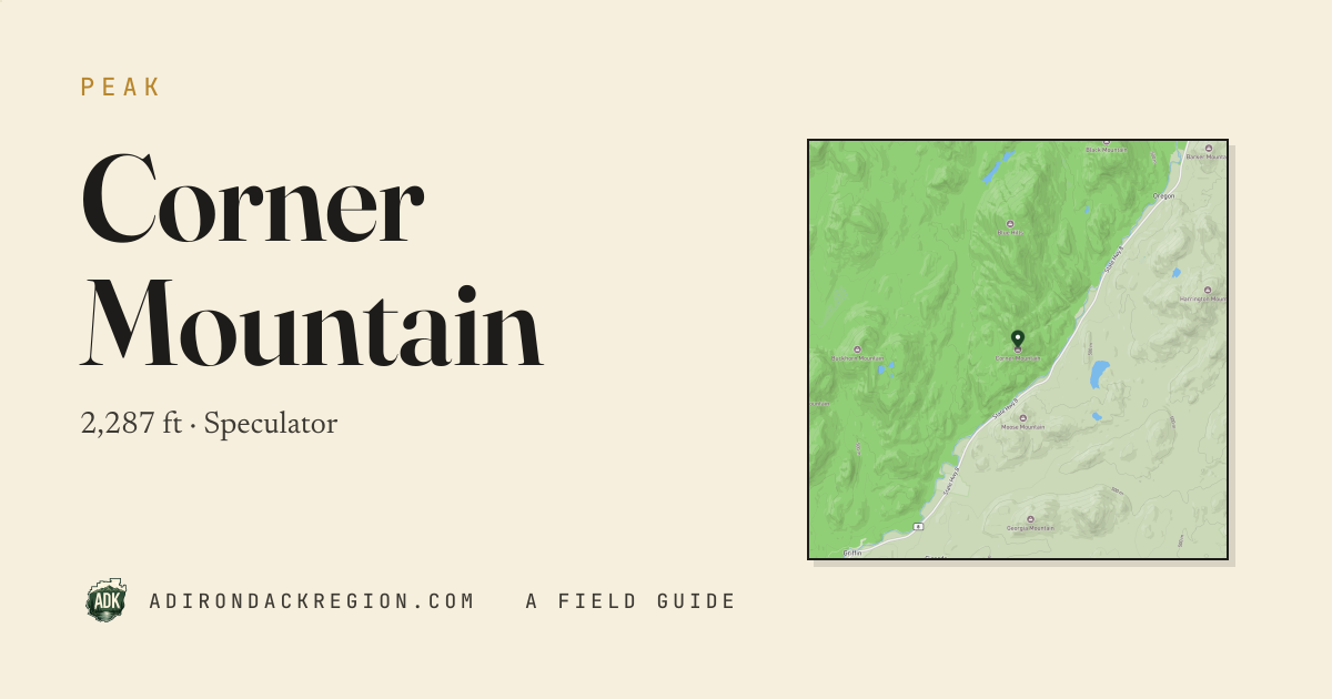 Corner Mountain · 2,287 ft · AdirondackRegion.com
