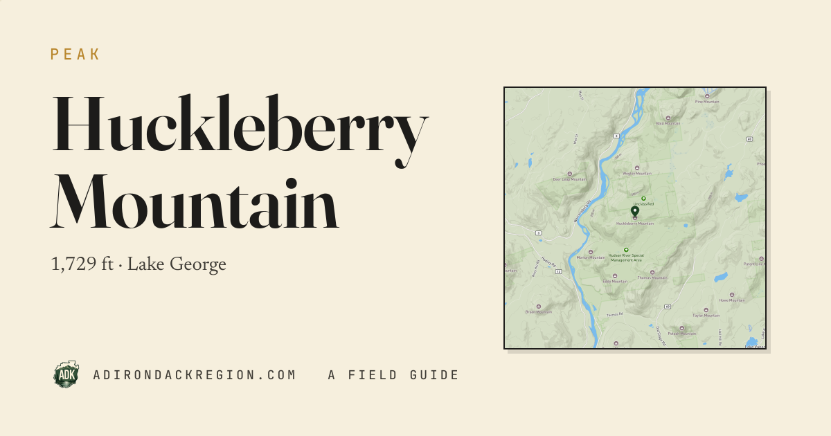 Huckleberry Mountain · 1,729 ft · AdirondackRegion.com