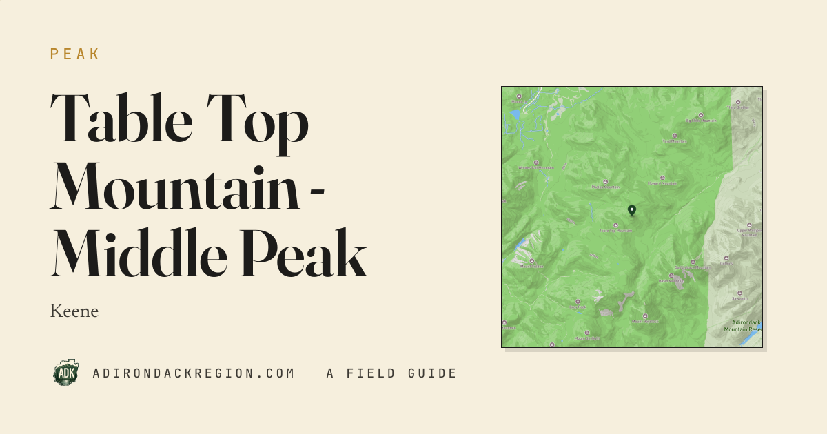 Table Top Mountain - Middle Peak · AdirondackRegion.com